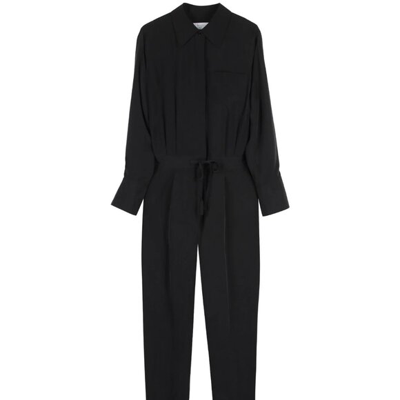 Equipment Femme Black Silk Jumpsuit - Size 4 - Picture 1 of 5